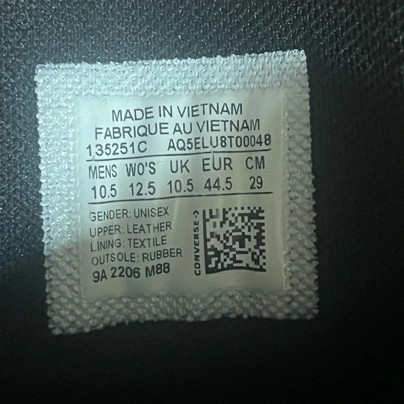 Converse Black Leather High-Top Sneakers - Picture 5 of 5